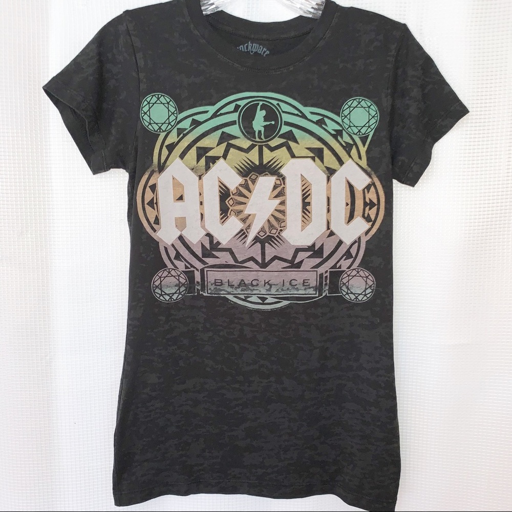 Rockware Black Ice Heather ACDC shirt. Size Large.